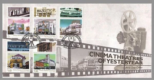 SINGAPORE - 2009 CINEMA THEATRES OF YESTERYEARS - 5V - FDC - Picture 1 of 4