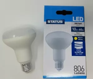 10w = 60w LED Reflector Spot Light Bulb Lamp ES Screw In R80 Warm White 806 lm - Picture 1 of 16