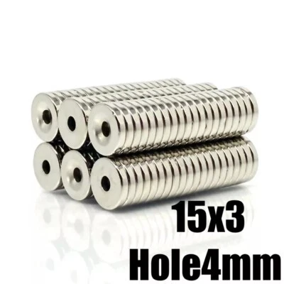 MAGMAN Magnets Countersunk 15mm x 3mm Hobby DIY Industrial 15x3 Magnet Strong 🧲
