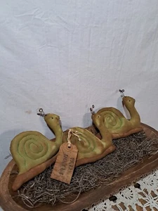 Primitive Handmade Grungy Snails Bugs Tucks/Bowl Fillers/Ornies New - Bild 1 von 7