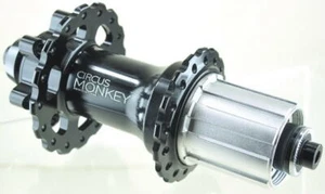 BLACK REAR only HDW2 28H 32h 24h Circus Monkey Disc Hub Hole MTB shimano - Picture 1 of 3