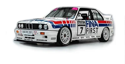 1:10 RC Clear Body Shell - BMW E30 M3 with FINA Livery + extras suit touring car - Image 1 of 4