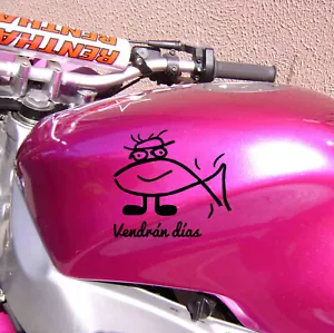 Vinilo #1114# VENDRÁN DÍAS MANOLO GARCIA PEZ pegatinas coche moto cascos - Foto 1 di 2