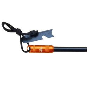 Ferrocerium Ferro Rod Flint Fire Starter Waterproof Aluminum Steel Striker Orang - Picture 1 of 8