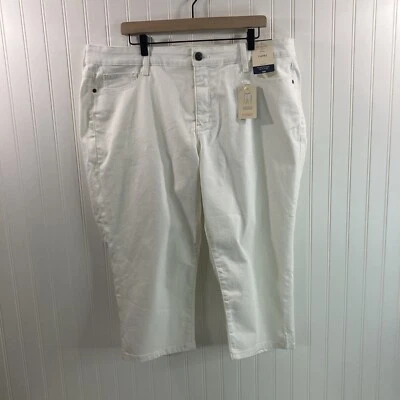 St Johns Bay Women 20W White Capri MidRise New NWT - Image 1 of 4