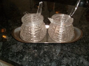 WMF Honigglas Marmeladenglas mit Tablett - Bild 1 von 2