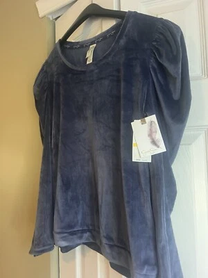 NUEVO Top de pijama de manga larga Jessica Simpson para mujer talla P/M Foto 1 de 3