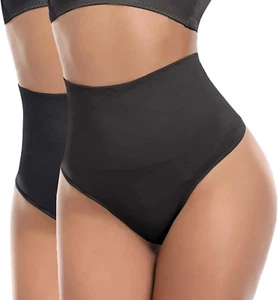 Donna Vita Media Tanga Guaina Mutande Contenitive Perizomi Intimo Modellante Tho - Foto 1 di 12
