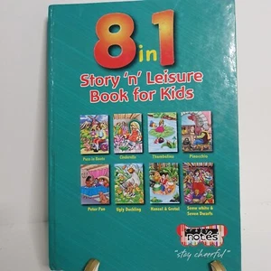 8 in 1 Story 'n' Leisure Book for Kids Puss In Boots Cinderella Thumbelina etc.. - Bild 1 von 10