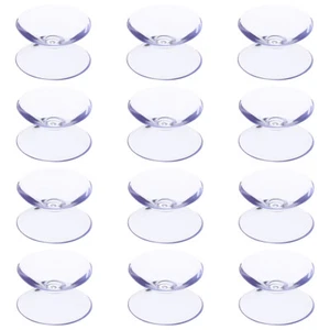 12 Pezzi Ventose Doppio Lato Tappetino Antiscivolo Doppio Trasparente Piccolo Mini - Foto 1 di 11