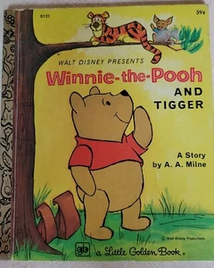 Vintage 1977 Winnie The Pooh and Tigger A Little Golden Book Walt Disney - Imagen 1 de 4