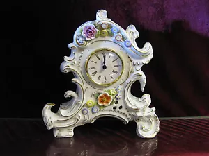 PMP Plaue Schierholz Plaue Uhr Porzellan Figur Höhe 23 cm Top Zustand Pendule - Bild 1 von 11