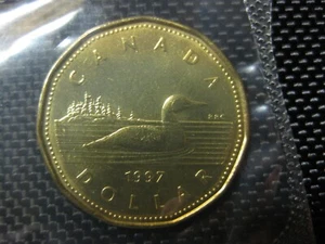 1997 Canadian Prooflike Loonie ($1.00) - Foto 1 di 2