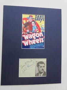 Randolph Scott in " Wagon Wheels" & Earl Covert Autogramm  - Bild 1 von 2