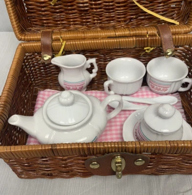 Children's Miniature Tea Set Basket 11 pieces Princess Tea Party,Barnes & Noble - Image 1 of 4