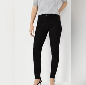 Ann Taylor The Skinny Curvy Fit Jeans Black Size 16 - Picture 1 of 7