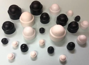 M5 - M24, White Or Black, Bolt & Nut, Plastic, Cover Caps, Protection Caps. - Picture 1 of 3