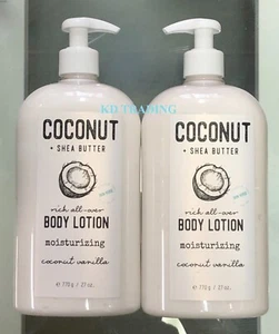 2er-Pack ~ HOME & KÖRPER KOKOSNUSS + SHEABUTTER reichhaltige glatte KÖRPERLOTION ~ Kokosnuss-Vanille - Bild 1 von 4