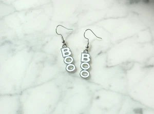 Halloween earrings, Halloween Boo earrings, Ghost Boo earrings - Picture 1 of 1
