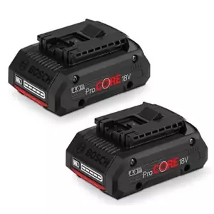 2 x 4.0Ah 18V BOSCH ProCore 18V Battery Cordless Li-Ion 1600A016GB 0615990M5K - Picture 1 of 2