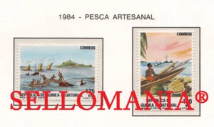 1984 PESCA FISHING TURTLE TORTUGA FISH 53 / 54 ** MNH GUINEA ECUATORIAL TC21940 - Picture 1 of 1