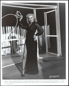 HOLLYWOOD MARILYN MONROE ACTRESS AMAZING BLACK DRESS ❤️ VINTAGE ORIGINAL PHOTO - Picture 1 of 2