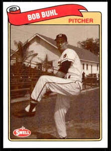 1989 Swell Baseball Greats 21 Bob Buhl Milwaukee Braves - Picture 1 of 1
