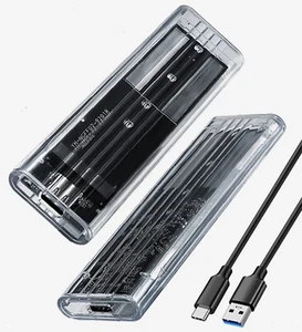 M.2 NGFF SATA USB C 3.1 Adapter Externes SSD Gehäuse Case für M / M+B Key - Bild 1 von 2