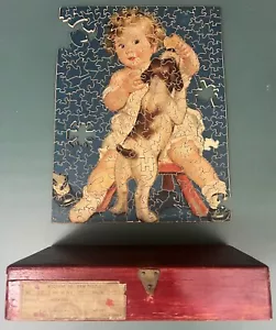 Vintage Rialto “Playmates” 1930’s Wood Jigsaw Puzzle 260+ Pieces Missing Pieces - Picture 1 of 16