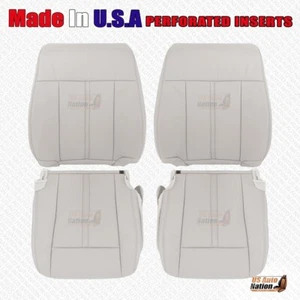 2015 2016 2017 Lincoln Navigator Driver Passenger Perforated Leather Cover Gray - Picture 1 of 14