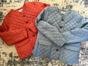 Lot Of 2 Croft & Barrow Quilted Lightweight Jackets Women’s Sz Petite M Pockets - Picture 1 of 12