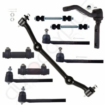 2WD Steering 10pc Front Center Link Tie Rods Sway Bar for 96-03 GMC Sonoma Jimmy Foto 1 de 4