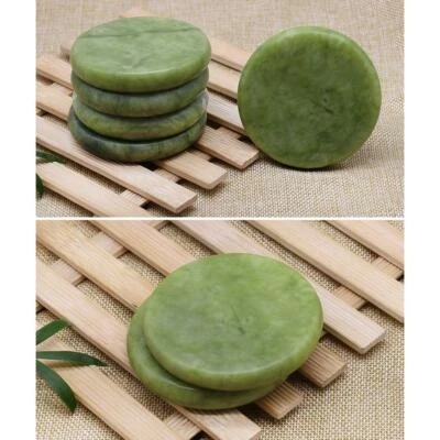 Natürlicher Jade Massagestein Pro Nacken Rücken Spa Massage Vulkan Hot Stones