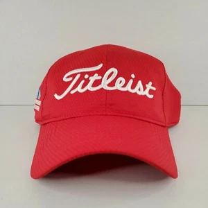 Titleist Golf Red Polyester Adult Unisex Hat Cap W/ Embroidered Logo OSFA - Picture 1 of 7