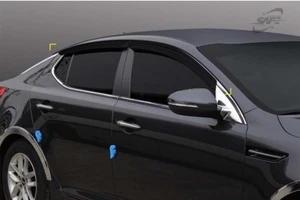 Smoke Window Visors Wind Deflectors 4P for 2010/06 - 2015/08 KIA Optima - Picture 1 of 6