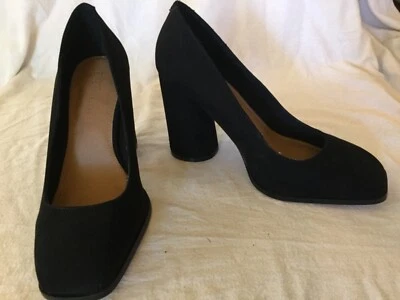 ASOS Women’s BLACK SUEDE PUMPS   size 7 - Image 1 of 4