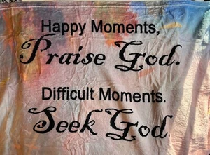 Plüsch Überwurf Decke Inspirierend Gebet Spirituelle Affirmationen NEU - Bild 1 von 7