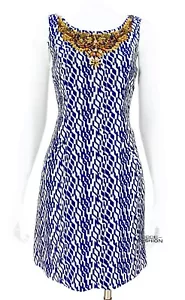 Vestido Jacquard con cuentas Anthropologie Moulinette Soeurs talla 4 tweed adornado - Imagen 1 de 11