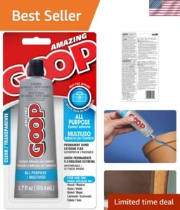 3.7 oz. Clear Contact Adhesive - Strong, Waterproof & Temperature Resistant - Picture 1 of 6
