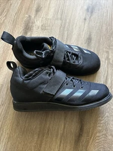Adidas Powerlift 4 Zapatos de Levantamiento de Pesas Unisex Hombres 8 Mujeres 9 Negro/Dorado Solar Usado en Excelente Condición - Imagen 1 de 13