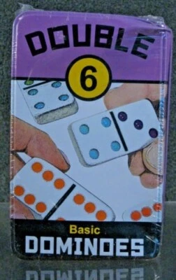 Double 6 Basic Dominoes by University Games - Image 1 of 4