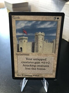 Castle -- MtG Beta Uncommon vintage Magic The Gathering - CRIMPED ๐ ๐ - Picture 1 of 4