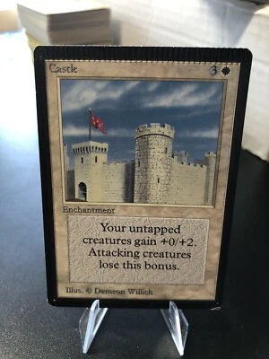 Castle -- MtG Beta Uncommon vintage Magic The Gathering - CRIMPED 💎 💎 - Image 1 of 4