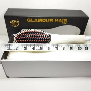 NEW 450ºF / 230ºC Variable temperature PROFESSIONAL Straightening BRUSH white - Picture 1 of 10