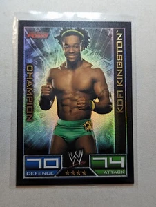 2008 Topps WWE Slam - Kofi Kingston - Champion - FOIL - LP - Foto 1 di 1