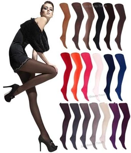 40 Denier OpaqueTights Microfibre size S - XXL by Fiore Paula Various Colours - Picture 1 of 32
