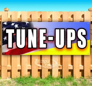 TUNE-UPS Advertising Vinyl Banner Flag Sign Many Sizes MECHANIC REPAIR - Picture 1 of 7