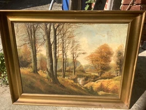 Ölgemälde C Rassmussen auf Leinwand 89x65 cm Dänischer Maler - Bild 1 von 9