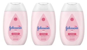 Johnson's Baby Pink Lotion 3 piezas - 3,4fl oz botella tamaño viaje compatible con la TSA A182 - Imagen 1 de 5