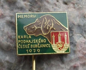 1979 MKP Regional Hunting Dog Show Exhibition Hounds Hunter Czech Hunt Pin Badge - Picture 1 of 2